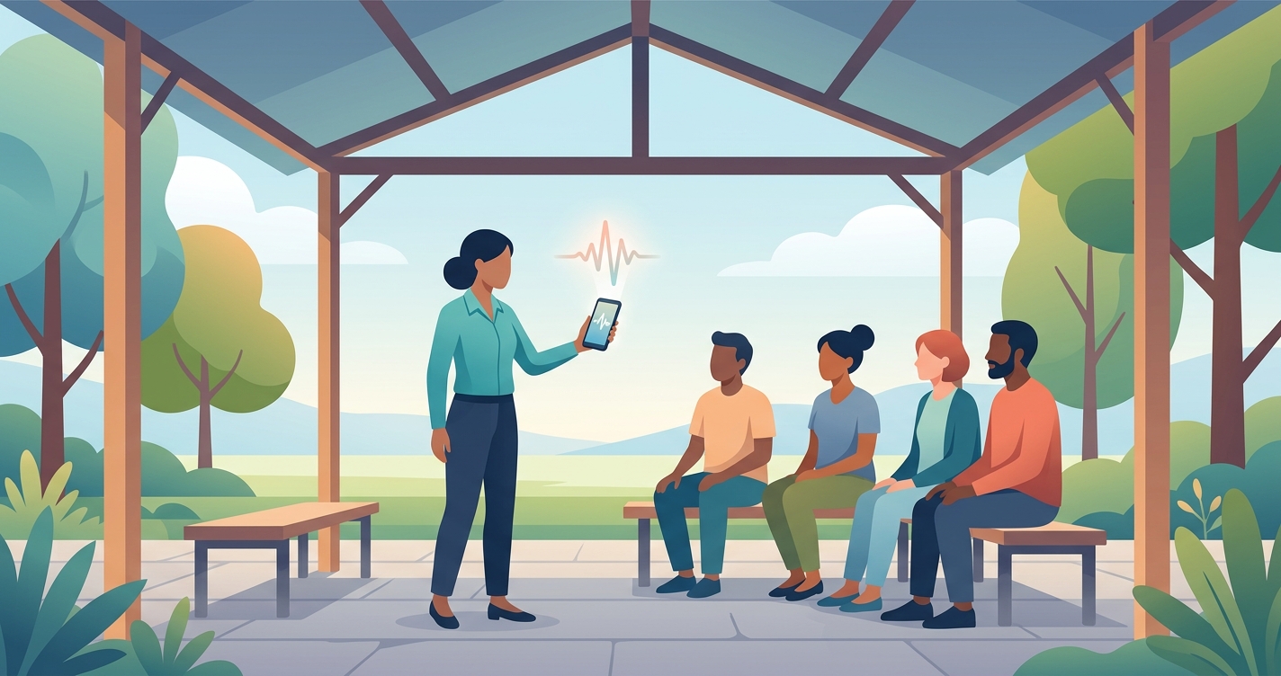 Is it possible to check vital signs for many people without touching them?